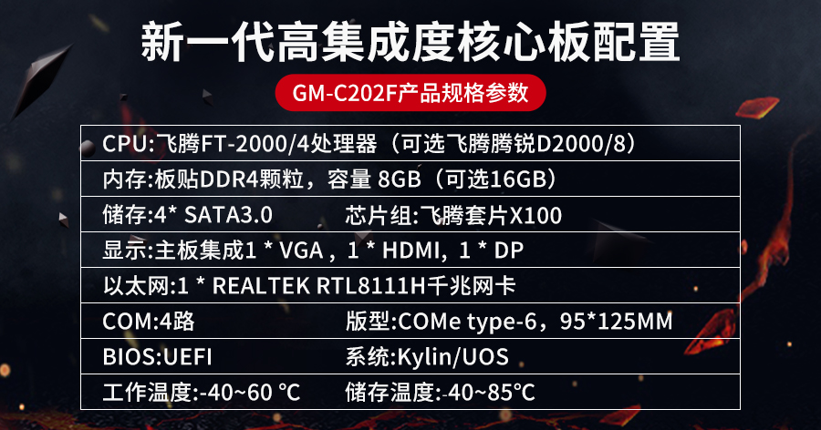 【高能計算機(jī)】全國產(chǎn)化軍工級COMe核心板新品來襲 安全自主可控(圖3) 【高能計算機(jī)】全國產(chǎn)化軍工級COMe核心板新品來襲 安全自主可控(圖3)